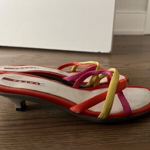 PRADA vintage kitten heel sandals